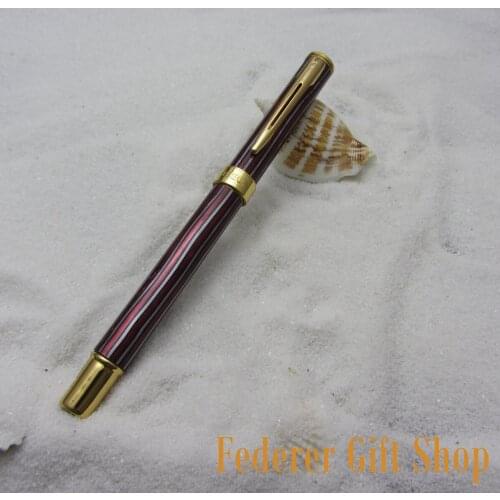 LISEUR L86 Red Stripe 0.38mm Fountain pen EF nib gift ink pen 5 Color Optional