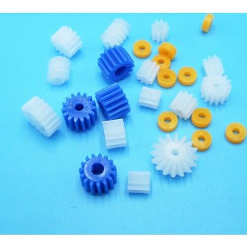MIX26 High Quality Main Shaft Gear Bag 2MM 2.2mm 3.17mm 4MM Worm Gear D Shaft Pinnions