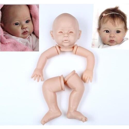 For 20 inches soft vinyl silicone reborn doll kit DIY accessories unpainted lifelike handmade hot-selling wholesale baby toys