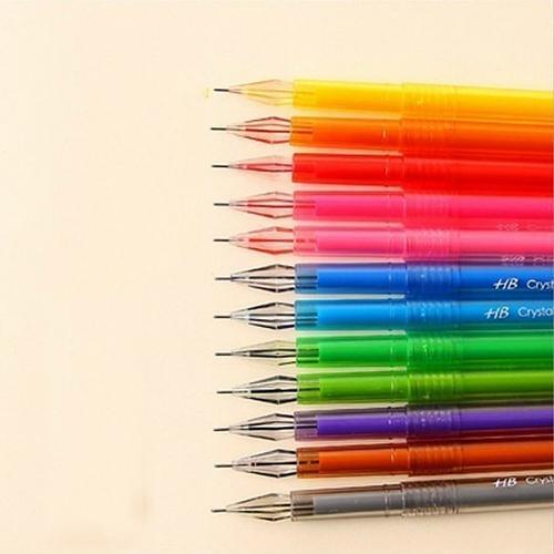 6Pcs/Lot Colorful Candy Color 0.5mm Rollerball Gel Pens Fine Point Pens Set