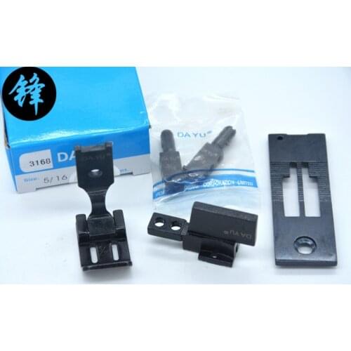 Gauge set for JUKI LH-3168 LH-3162 double needles lockstitch SEWING MACHINE USED feed dog clamp presser foot Needle position