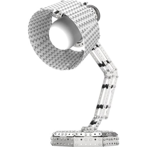 700+Pcs 2 In 1 DIY RC Table Lamp Metal Model Kits Handmade Assembly 3D Metal Puzzle Toys Gift Decor