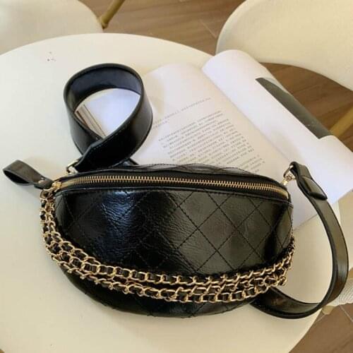 New fashion Pu waist bag womens chest bag Korean womens messenger bag satchels