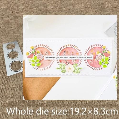 New Design Craft Metal stencil mold Cutting Dies wreath frame decoration scrapbook die cuts Album Paper Card Craft Embossing