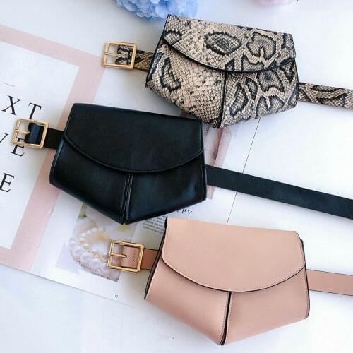 Fashion Snake Print Belt Bag New Womens Waist Bag Leisure Travel Heuptas Fanny Pack Mini Purse