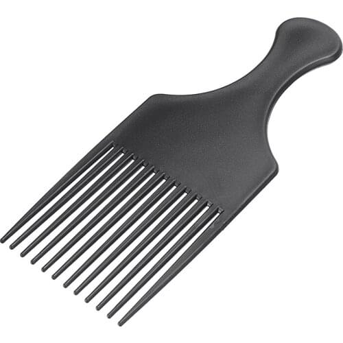 Professional Styling Pick Combs Salon Hairdressing Wide Long Tooth Hair Comb Plastic Black For Curly Hair Brush
