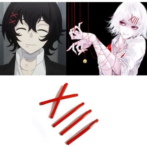 Tokyo Ghoul Juzo Suzuya Kagerou Project Tateyama Ayano Red Hairpin 5pcs/lots Daily Cosplay Props Accessories Headwear