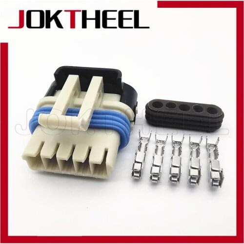 1-20sets 1.5mm 5 pin female waterproof auto connector exhaust gas recirculation valve EGR plug for Buick Excelle Chevrolet SPARK