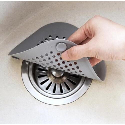 Silicone Floor Drain Cover Hair Catcher Stopper Strainer Cover for Kitchen Sink Bathroom Shower Bathtub Floor Filter Drain Plug