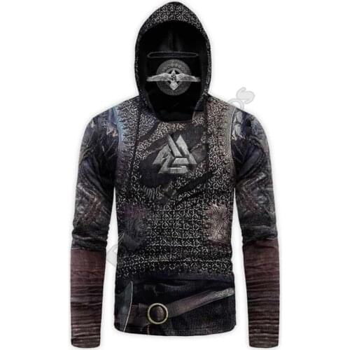 Viking Armor 3D Printed Hoodies Harajuku Fashion Sweatshirt Women Men Casual Pullover Hoodie Mask Warm Drop Shipping 01
