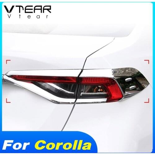 Vtear Rear Lights Trim Exterior Tail Lamp Cover Frame Decoration Car Styling Mouldings Accessories For Toyota Corolla 2021 Parts