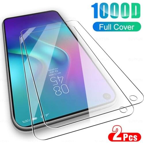 2Pcs Full Cover Protective Glass For Tecno Camon 12 Air Phone Glass Screen Protector Film For Spark 6 5 Go Air 15 Pro 12Air 6Go