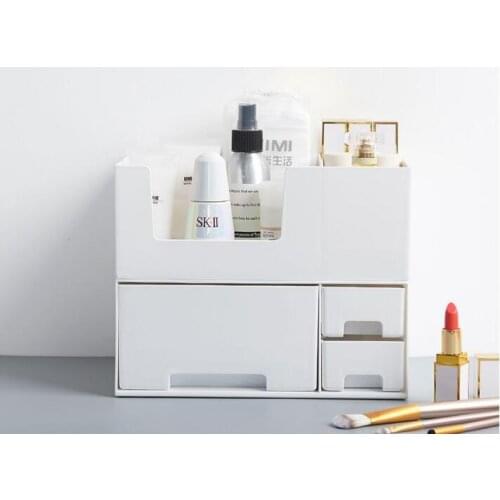 1PC Combinable Nail Polish Lipstick Storage Box Makeup Organizer Cosmetic Jewelry Case Drawer Desktop Sundries Container OK 0699