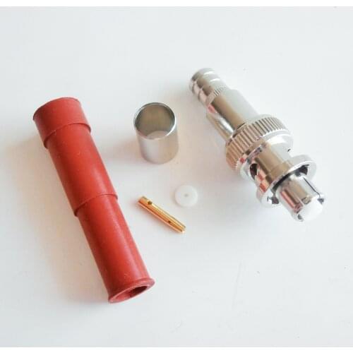 1 Pcs RF Connector SHV 5KV 5000V RP BNC Male pin O-ring Bulkhead Panel solder deck Mount High Voltage Power Audio for RG6 Cable