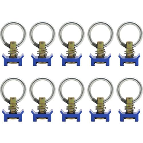 6/10pcs Single Stud L-Track Fitting with Round Ring For L Track Logistic Airline L Track Core Trax Hardware Fasteners Sliver