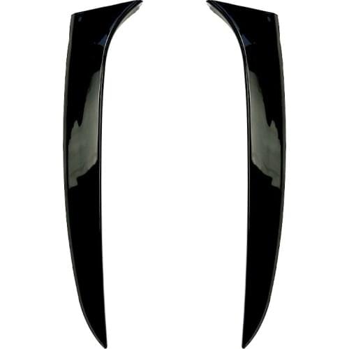 2Pcs Car Styling Black Plastic Rear Window Side Spoiler Wing Lip Cover Trim Sticker Gloss Black Fit For Kia Sportage R 2011-2015