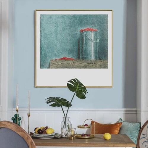 Abstract Fruit Strawberry Watermelon Cherry Blueberry Grapes Canvas Painting Wall Picture Printing Poster Living Room Decoration