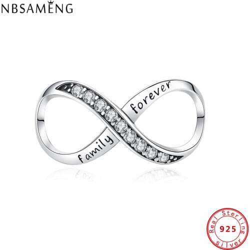 2019 925 Sterling Silver Charms Heart Crystal Round Spacer Stopper Beads For Jewelry Making Fit Bracelets Original Charm