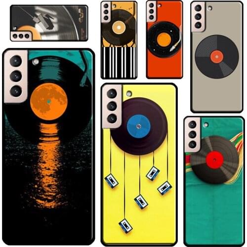 Vinyl Record Music Phone Case For Samsung Galaxy S20 FE S21 Ultra Note 20 Note 9 10 S8 S9 S10 Plus Back Cover