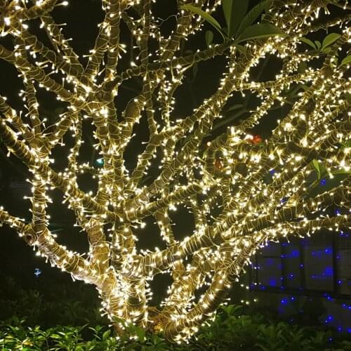 String Light 100LED 10M Christmas/Wedding/Party Decoration Lights garland AC 110V 220V outdoor Waterproof led lamp 9 Colors led