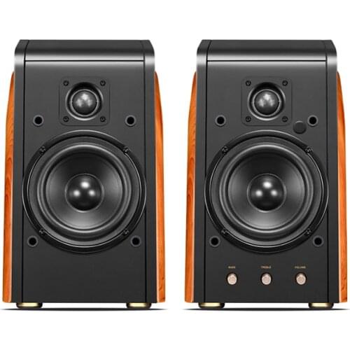 Hivi M200MKIII+ Bluetooth Bookshelf Speakers Compact HiFi Active Speakers 5.25" Midbass Driver 1.1" Dome Tweeter 60W