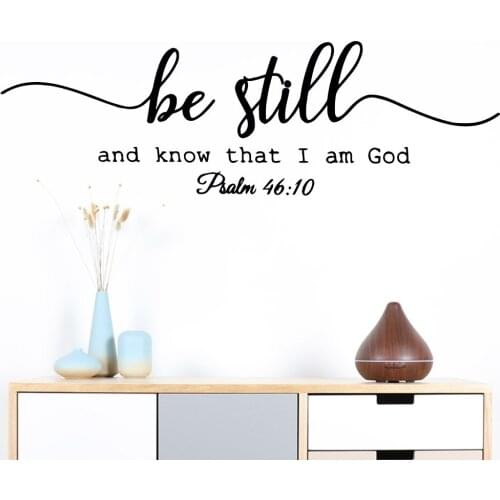 Creative Quotes Be Still Wall Art Decal Stickers Pvc Material For Kids Living Room Home Decor Decoration Accessories Murals