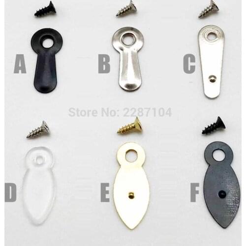 100pcs Metal Picture Photo Mirror Frame Back Backboard Turnbutton Turn Button Rotate Lock Fixing Clear Transparent with screw