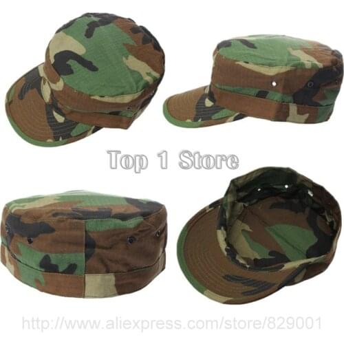Unisex Fashional Airsoft Tactical Cap Army Mens Hat Marine Cadet Patrol Military Hat Hiking Woodland Camo Baseball Cap