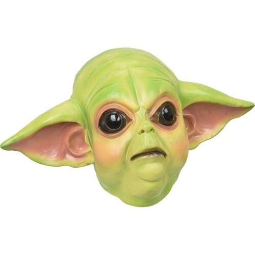 New The Mandalorian Baby Yoda Cosplay Masks Master Yoda Latex Helmet Masks Halloween Party Carnival Props