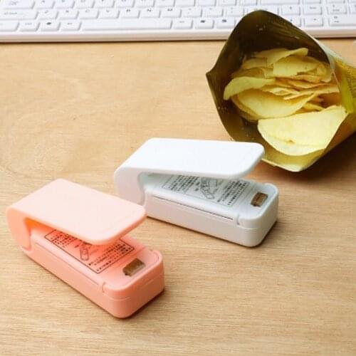 Portable Mini Sealer Snack Sealing Machine Household Plastic Bag Plastic Food Preservation Sealing Clip