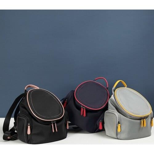 Backpack Women 2021 New Nylon Ladies Travel Backpack Light Retro Simple Student Schoolbag Small Bags for Women