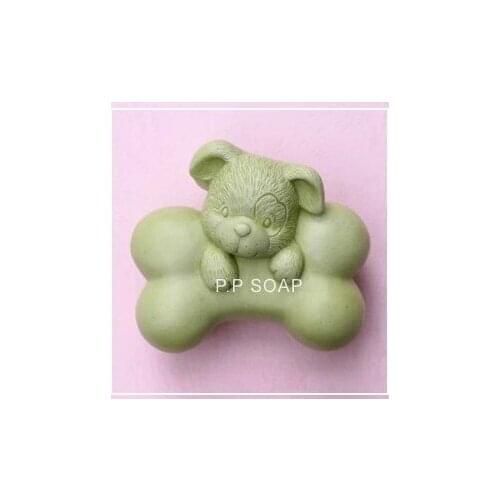 Cute Dream dog For Bone S0075 Craft Art Silicone Soap mold Craft Molds DIY Handmade soap molds