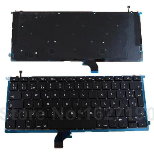 SP Spanish Keyboard Laptop for APPLE MacBook Pro A1502 BLACK With Backlit Board Cuaderno de teclado
