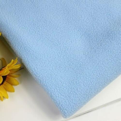 Light Blue Polyester Polar Fleece Fabric anti-pilling one-side Fleece Fabric Handmade Fabric By The Yard Free shipping
