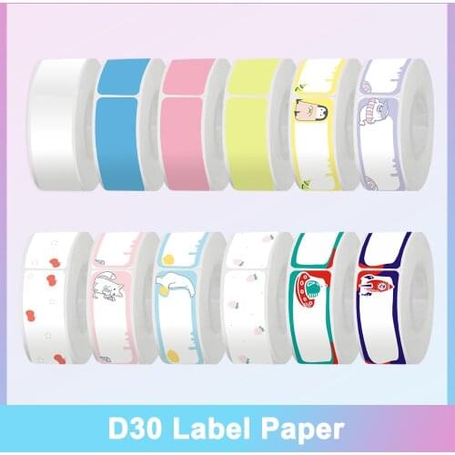 Phomemo D30 Thermal Paper for D30 Portable Bluetooth-Compatible Label Maker Mini Thermal Phone Pad Label Printer Easy to Use