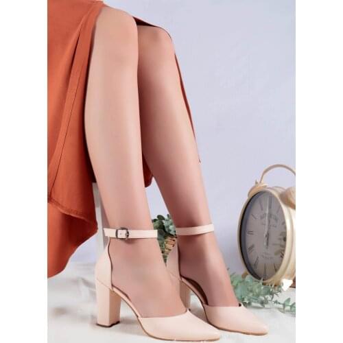 Joyce Powder Skin High-Heeled Shoes