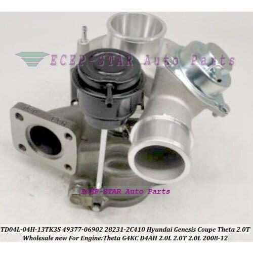 Turbo TD04L 49377-06902 28231-2C410 49377 06902 282312C410 28231 2C410 4937706902 For Hyundai Genesis Coupe 2.0L Theta G4KC D4AH