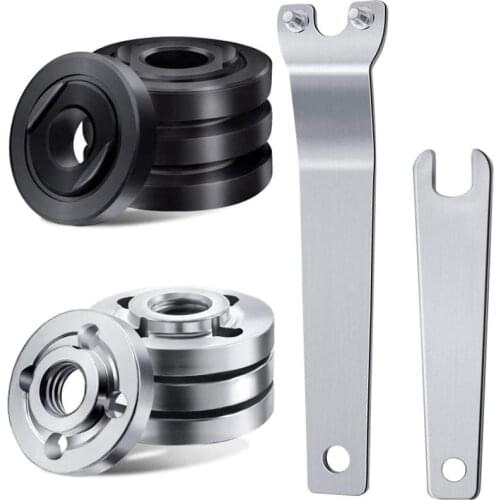 Angle Grinder M10 Thread Inner Outer Flange Nut 100Type Set Quick Release Nut Replace Part For Bosch Metabo Milwaukee Makita