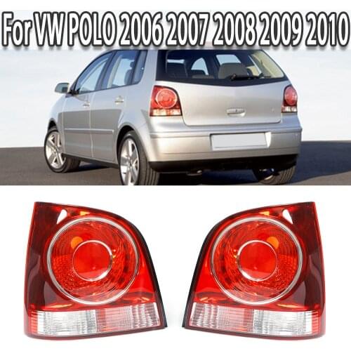K-Car Rear Tail Light Lamp Housing Withou Bulbs Warning Bumper Light For Volkswagen VW POLO 2006 2007 2008 2009 2010
