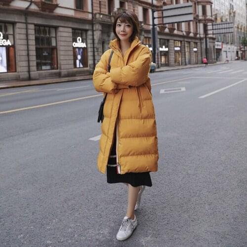 2019 Sale New Arrival Polyester No Slim Bow Winter Clothes Cotton Woman Pregnant Bread Serve Cotton-padded Loose Easy Jacket