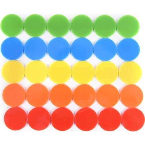 100PCS Plastic Poker Chips Casino Bingo Markers Token Fun Family Club Game Toy Creative Gift Supply Accessories 24MM