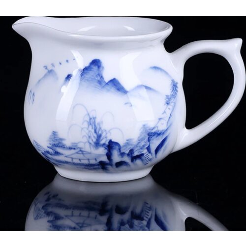 180ml Fair Cup Jingdezhe Ceramic Porcelain Mug Hand Painted Vintage Cups Creative Coffee Mugs Teaware Accessories Decor Crafts