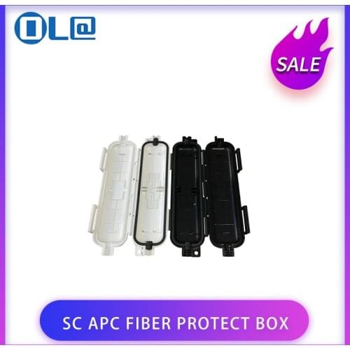 20 Pieces SC APC Fiber Protect Box Waterproof Grade IP 65 White/Black Color FTTH Fiber Accessories Fiber Drop Cable Protection