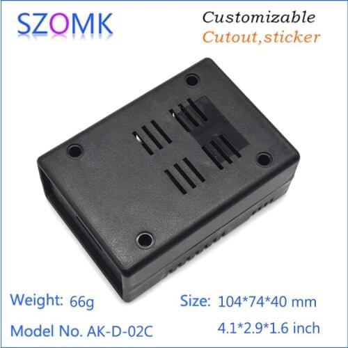 4 pcs) plastic enclosure for electronic black plastic project boxes plastic electronics electrical tester for high voltage