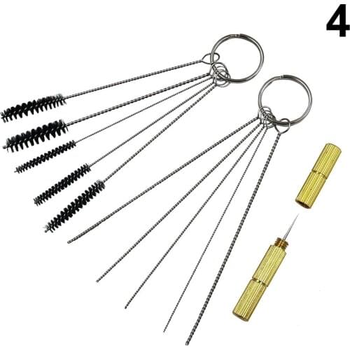 1 Set Airbrush Spray Nozzle Cleaning Repairing Tool Kit Needle & Brush Set Cleaner xobw