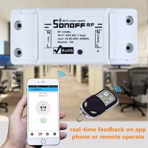 Sonoff RFR2 WiFi Wireless Smart Smart Switch Module With 433MHz RF Function Remote Control By EWelink App/WIFI Smart Home