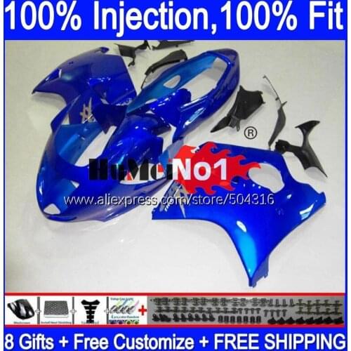 Blackbird For HONDA CBR 1100 XX CBR1100XX 92MC.58 CBR1100XX 1996 1997 1998 1999 2000 2001 96 97 98 99 00 01Blue Gloss Fairing