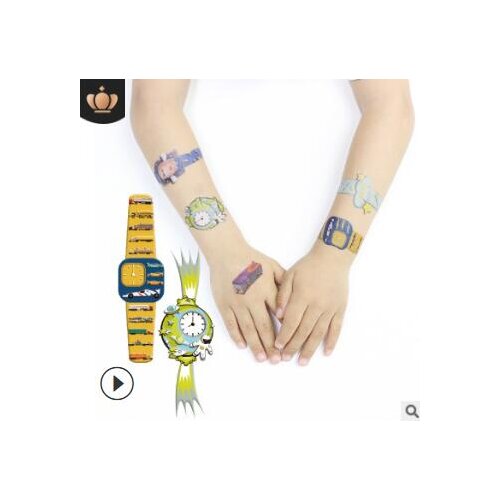Childen Cartoon Watches Pro-environment Stickers Toy Car Mix Styles Water-proof Temporary Tattoos Tattoos & Body Art HA223