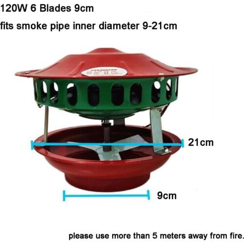 Chimney Induced Draft Fan Household Chimney Smoking Machine Stove Exhaust Smoke and Anti-smoke Induced Draft Fan