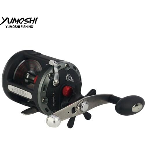12+1 BB High Speed Cast Drum wheel Fishing Reel Lure Tackle Trolling Boat Saltwater Right Hands Round Reel bait casting JCB